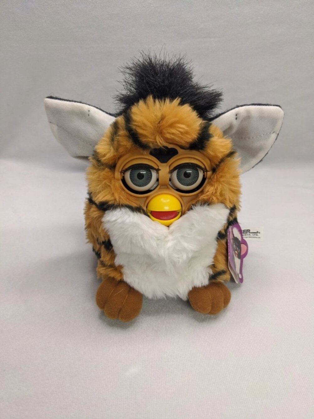 Vintage 90s Furby Tiger Stripe Electronic Interactive Toy working